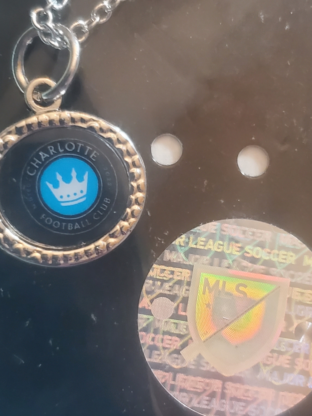 Wincraft Blue and Silver Charlotte Football Club Ring Pendant